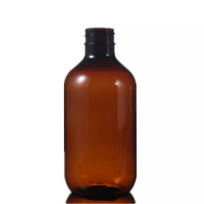 Green Amber PET 300ml Cosmetic Packaging Plastic Bottle
