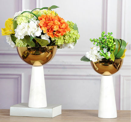 Wedding Gold Plated 300mm 280mm Decorative Flower Vase