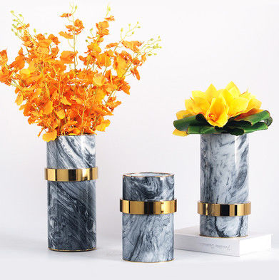 Modern Gold Plated 300mm 270mm Decorative Flower Vase