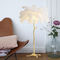 OEM Height 1.6M Ostrich Feather Floor Lamp For Lighting