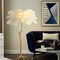 Living Room Novelty Resin Stand 80w Ostrich Feather Lamp