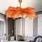G9 Light Source Hanging OEM Ostrich Feather Ceiling Pendant
