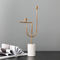 Classic Marble Base 520mm 460mm Gold Metal Candle Holder