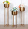 Luxury vase gold metal decorative flower vase with metal stand perfects for wedding decor